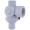 Swim Central 6.25" White HydroTools Swimming Pool & Spa Standard Left Outlet 3-Way Ball Valve